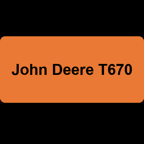 John Deere T670